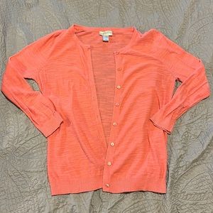 Perfect Coral Cardigan